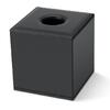 Square tissue box black